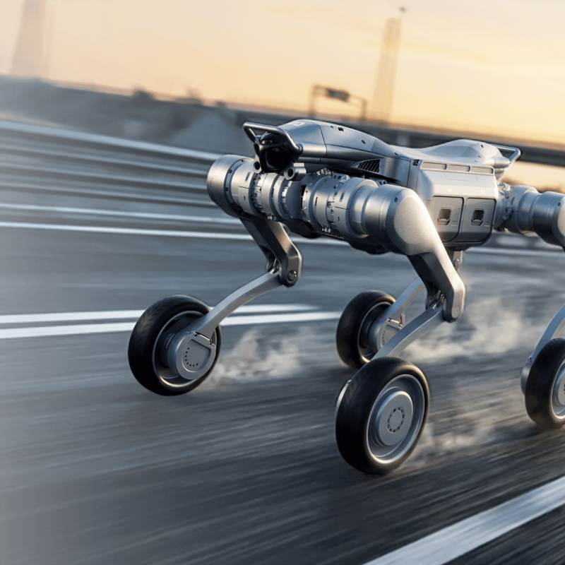 Unitree A2-W 車輪脚大型産業用四足ロボット 렌탈・리스